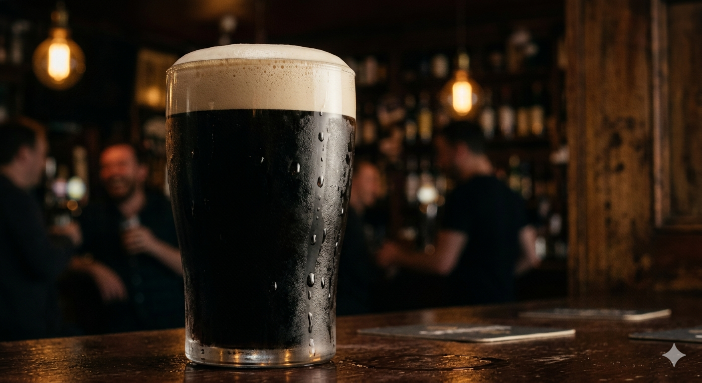 Freshly poured Guinness